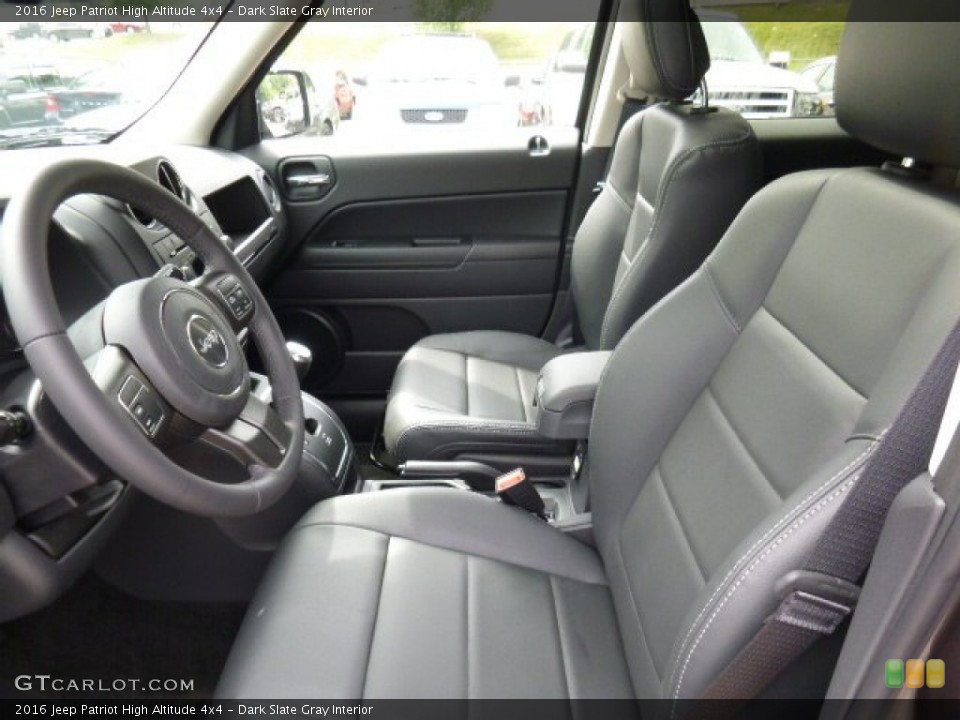 Dark Slate Gray Interior Photo for the 2016 Jeep Patriot High Altitude 4x4 #106566295
