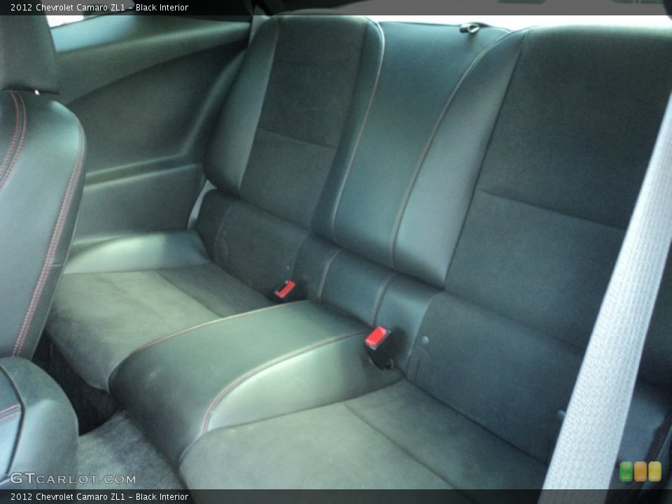 Black Interior Rear Seat for the 2012 Chevrolet Camaro ZL1 #106567036