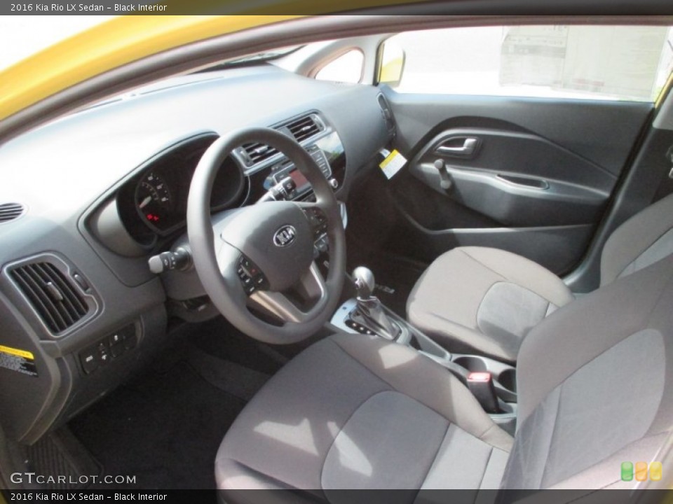 Black Interior Prime Interior for the 2016 Kia Rio LX Sedan #106573472