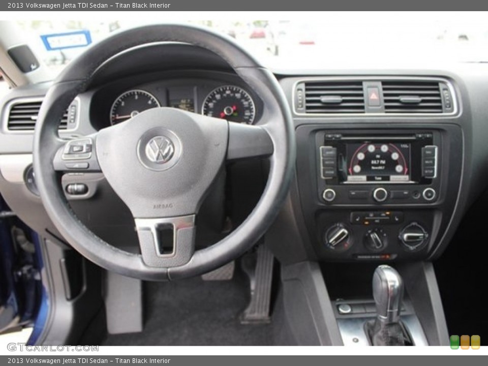 Titan Black Interior Dashboard for the 2013 Volkswagen Jetta TDI Sedan #106576427
