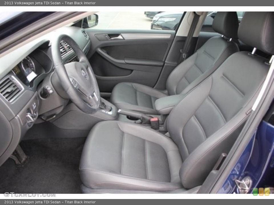 Titan Black Interior Photo for the 2013 Volkswagen Jetta TDI Sedan #106576496