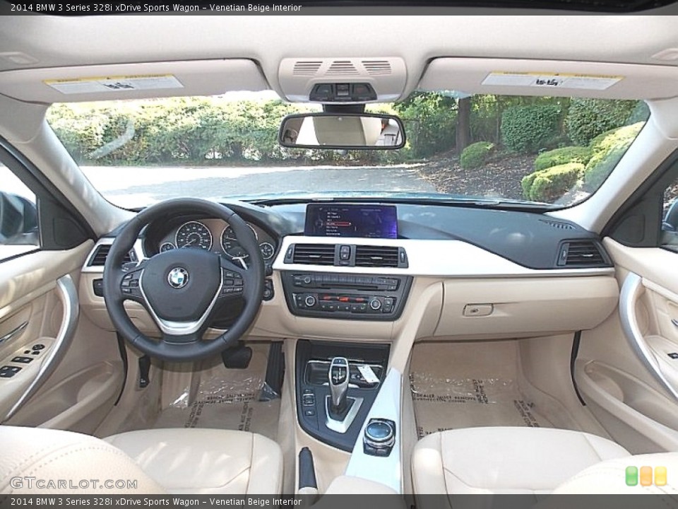 Venetian Beige Interior Dashboard for the 2014 BMW 3 Series 328i xDrive Sports Wagon #106582412