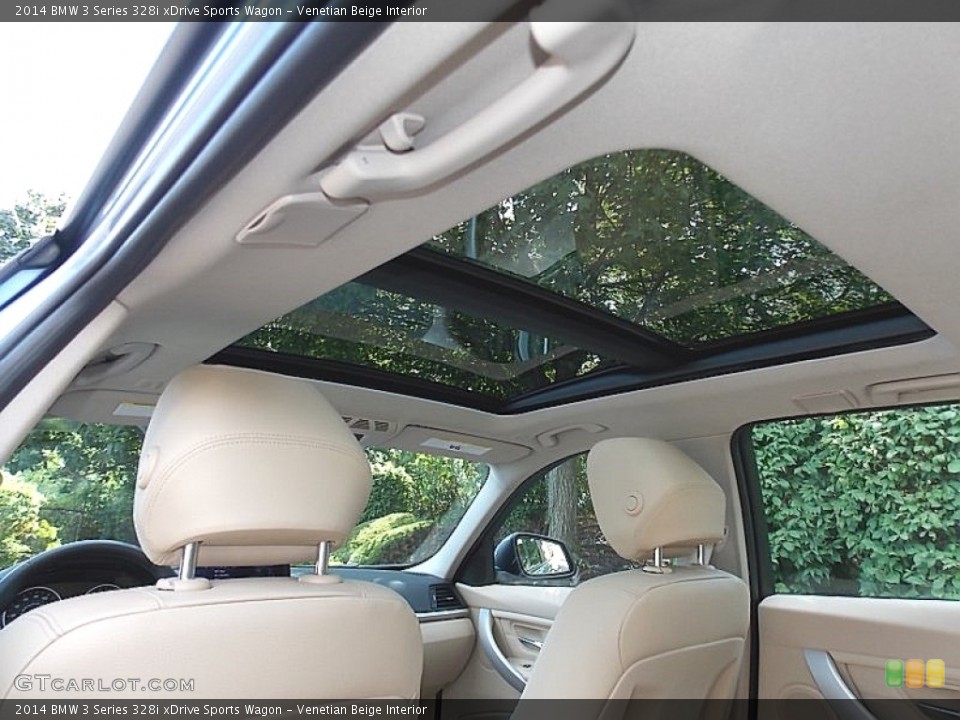 Venetian Beige Interior Sunroof for the 2014 BMW 3 Series 328i xDrive Sports Wagon #106582427