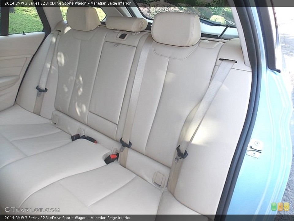 Venetian Beige Interior Rear Seat for the 2014 BMW 3 Series 328i xDrive Sports Wagon #106582457