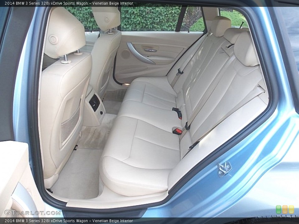Venetian Beige Interior Rear Seat for the 2014 BMW 3 Series 328i xDrive Sports Wagon #106582478