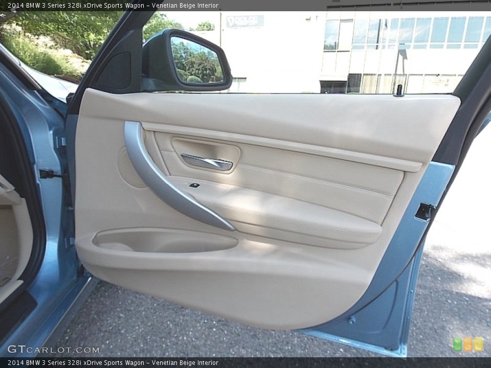 Venetian Beige Interior Door Panel for the 2014 BMW 3 Series 328i xDrive Sports Wagon #106582496