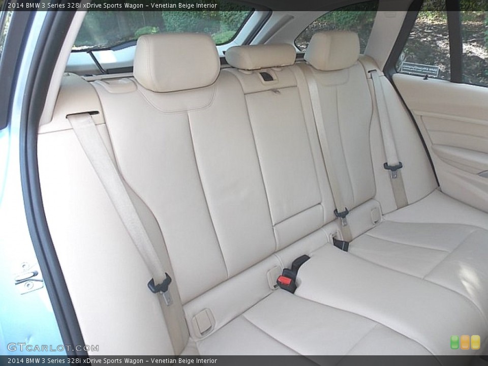 Venetian Beige Interior Rear Seat for the 2014 BMW 3 Series 328i xDrive Sports Wagon #106582616