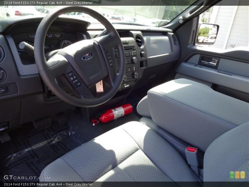 Steel Grey Interior Photo for the 2014 Ford F150 STX Regular Cab 4x4 #106589220