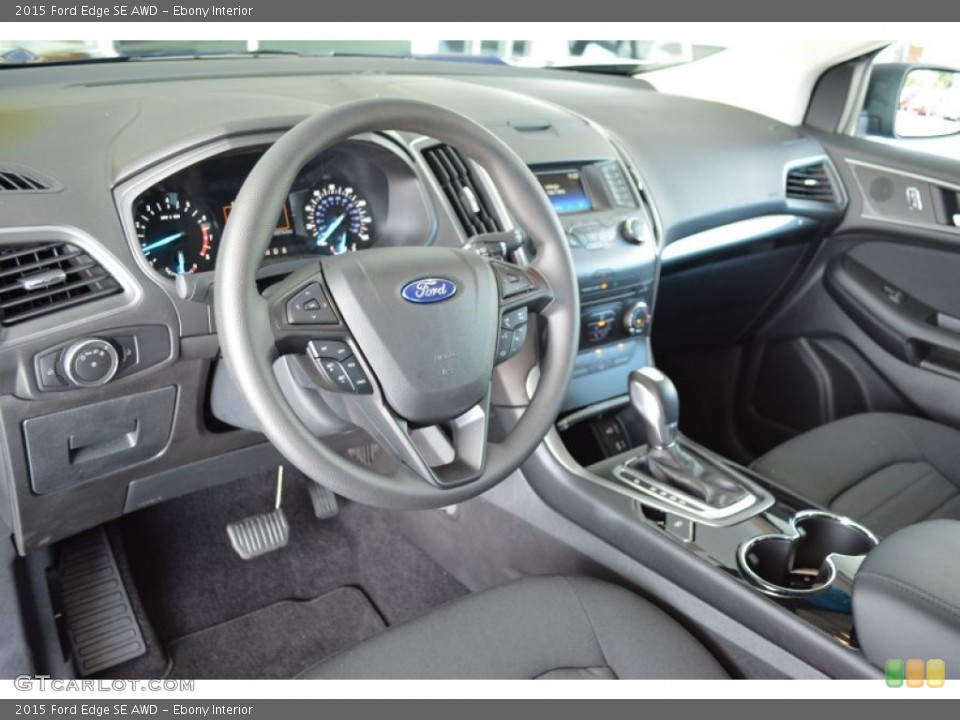 Ebony Interior Photo for the 2015 Ford Edge SE AWD #106591043