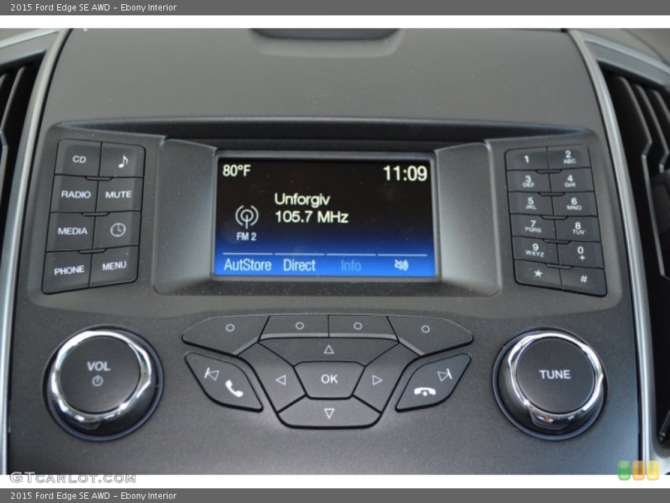 Ebony Interior Controls for the 2015 Ford Edge SE AWD #106591169