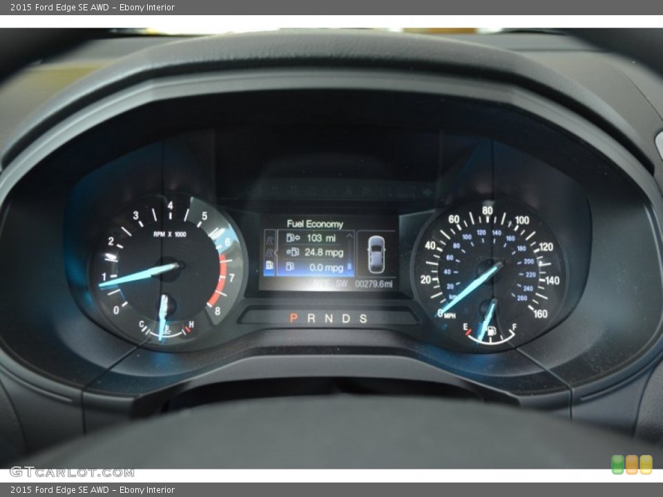 Ebony Interior Gauges for the 2015 Ford Edge SE AWD #106591322