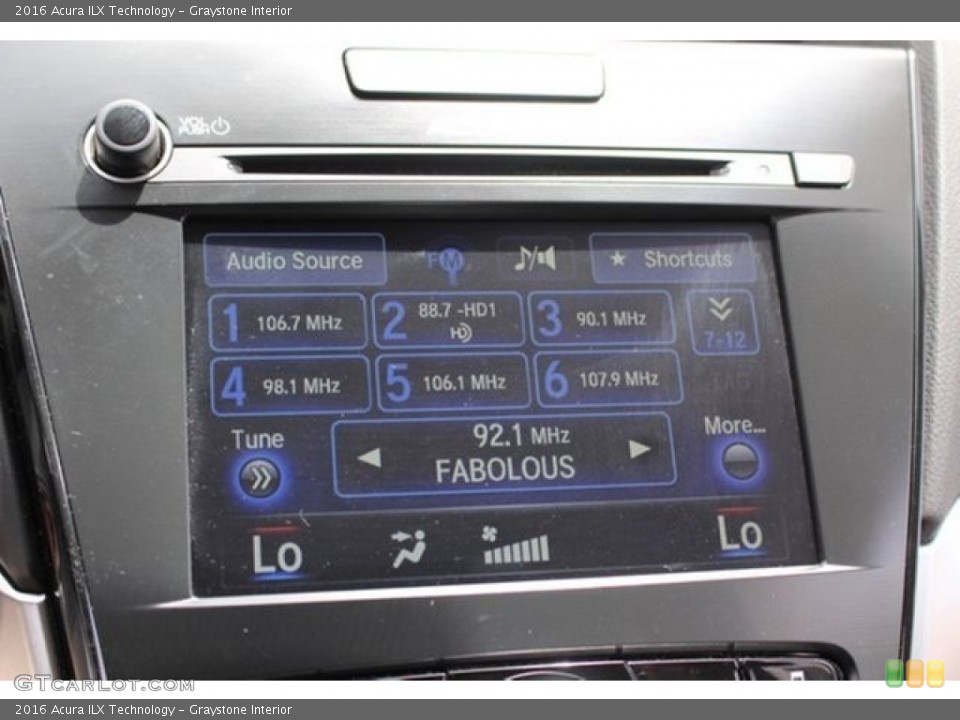 Graystone Interior Controls for the 2016 Acura ILX Technology #106609534
