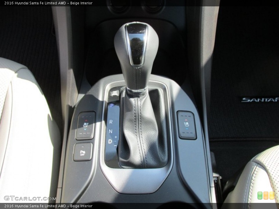 Beige Interior Transmission for the 2016 Hyundai Santa Fe Limited AWD #106611101