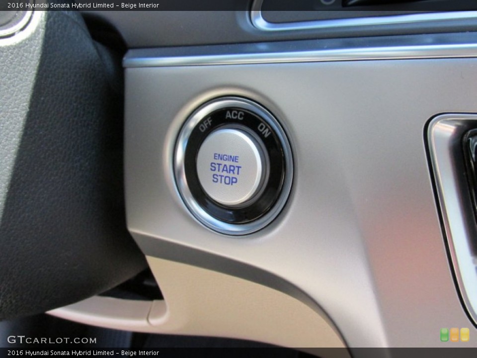 Beige Interior Controls for the 2016 Hyundai Sonata Hybrid Limited #106614878