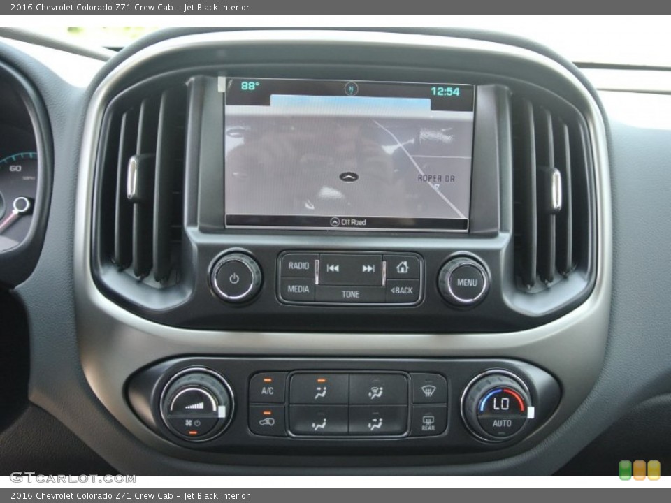 Jet Black Interior Controls for the 2016 Chevrolet Colorado Z71 Crew Cab #106623886