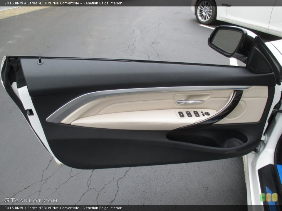 Venetian Beige Interior Door Panel for the 2016 BMW 4 Series 428i xDrive Convertible #106625896
