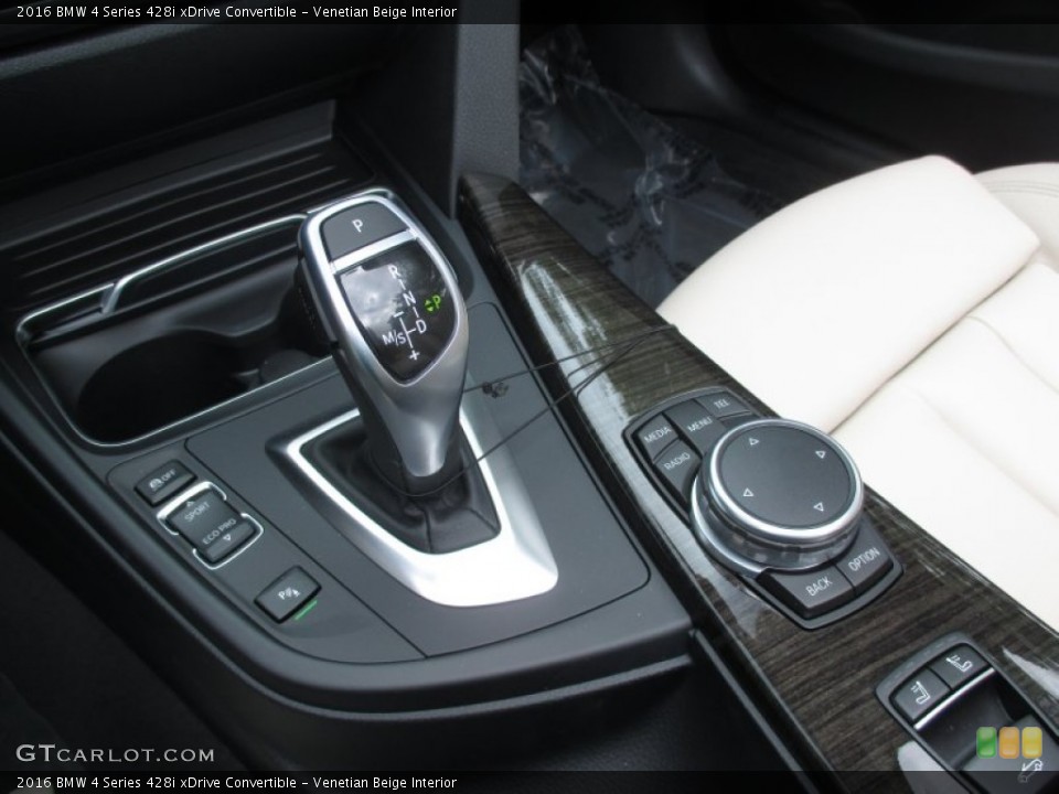 Venetian Beige Interior Transmission for the 2016 BMW 4 Series 428i xDrive Convertible #106626007