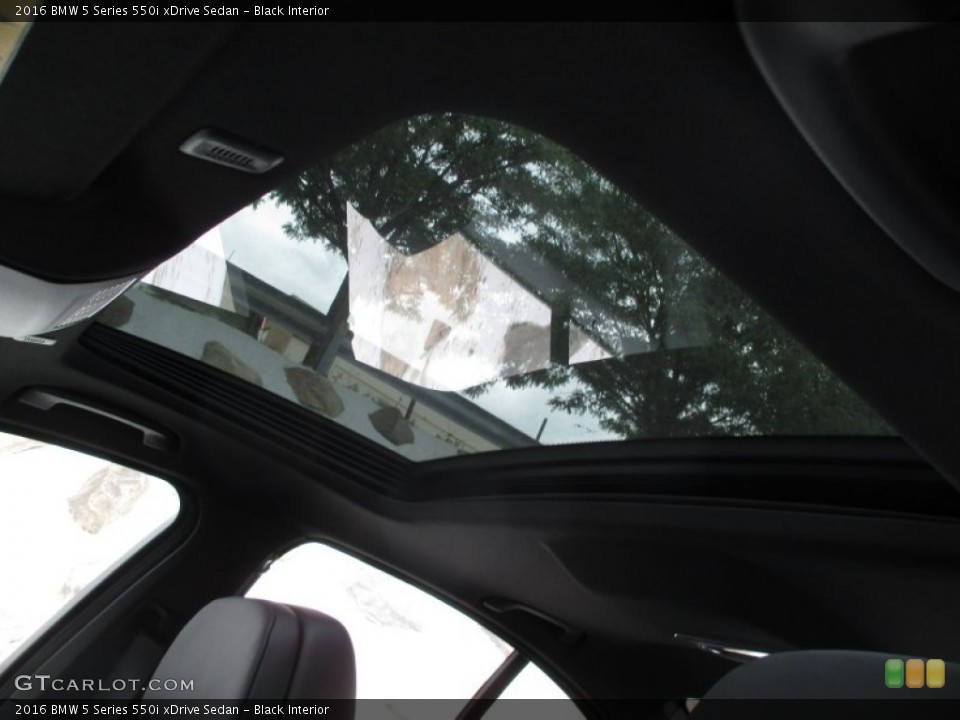 Black Interior Sunroof for the 2016 BMW 5 Series 550i xDrive Sedan #106626322