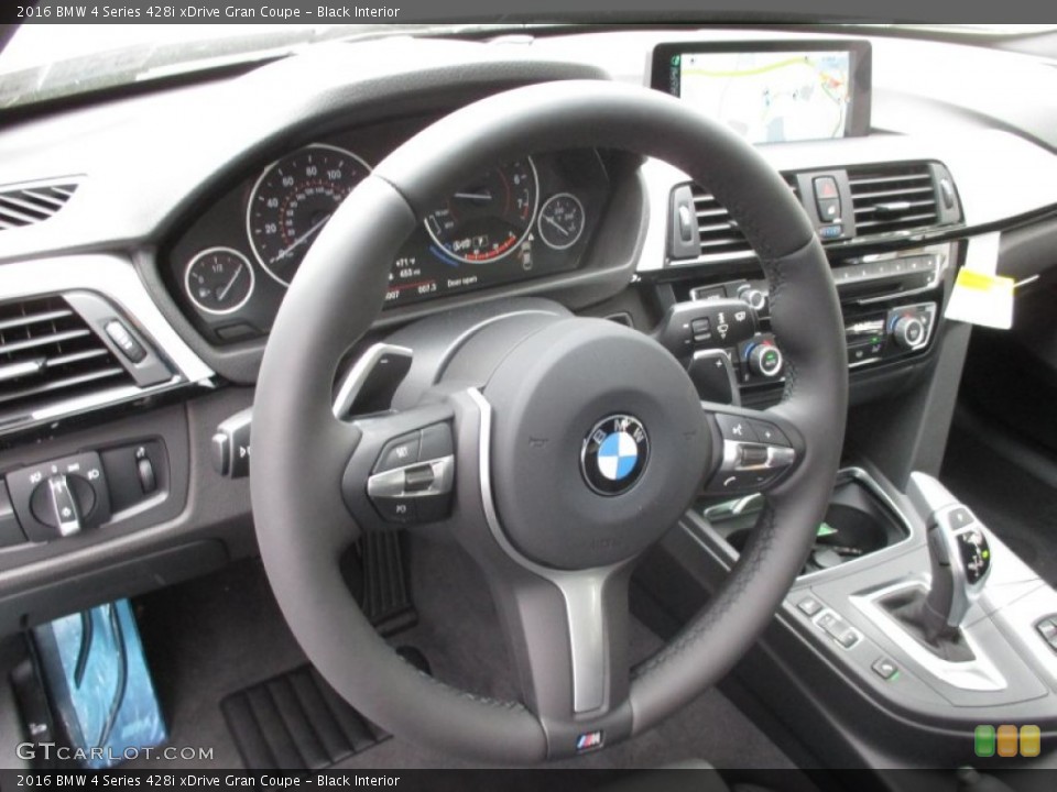 Black Interior Steering Wheel for the 2016 BMW 4 Series 428i xDrive Gran Coupe #106626943