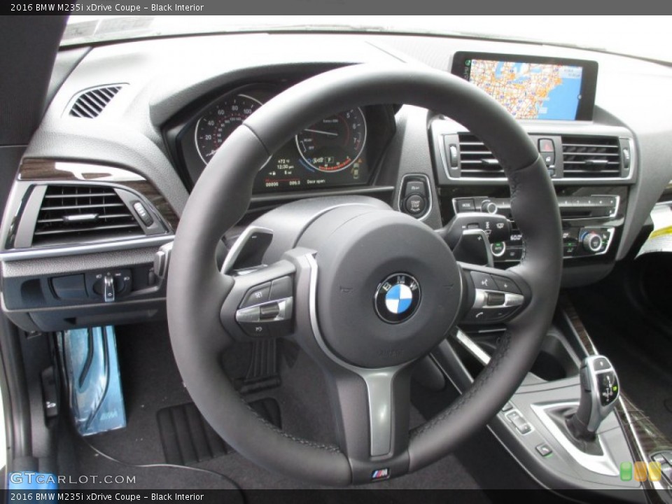 Black Interior Steering Wheel for the 2016 BMW M235i xDrive Coupe #106627270