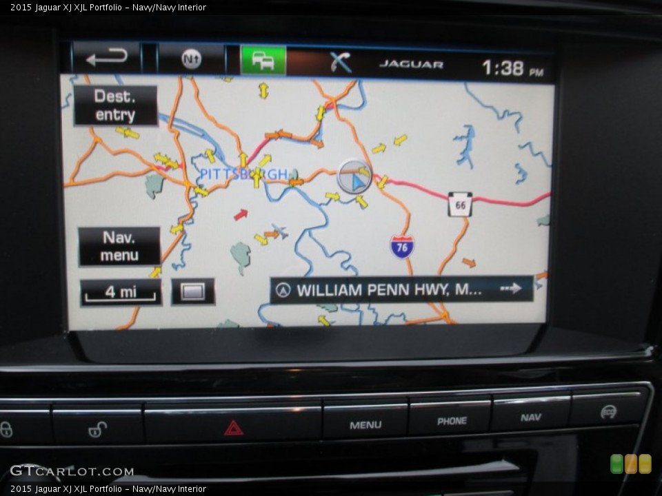 Navy/Navy Interior Navigation for the 2015 Jaguar XJ XJL Portfolio #106628128