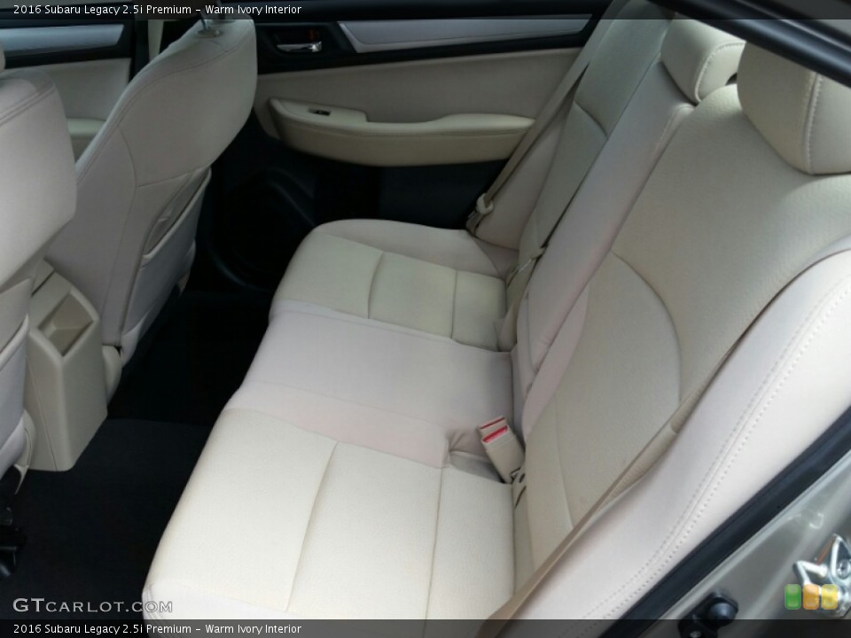 Warm Ivory Interior Rear Seat for the 2016 Subaru Legacy 2.5i Premium #106628698