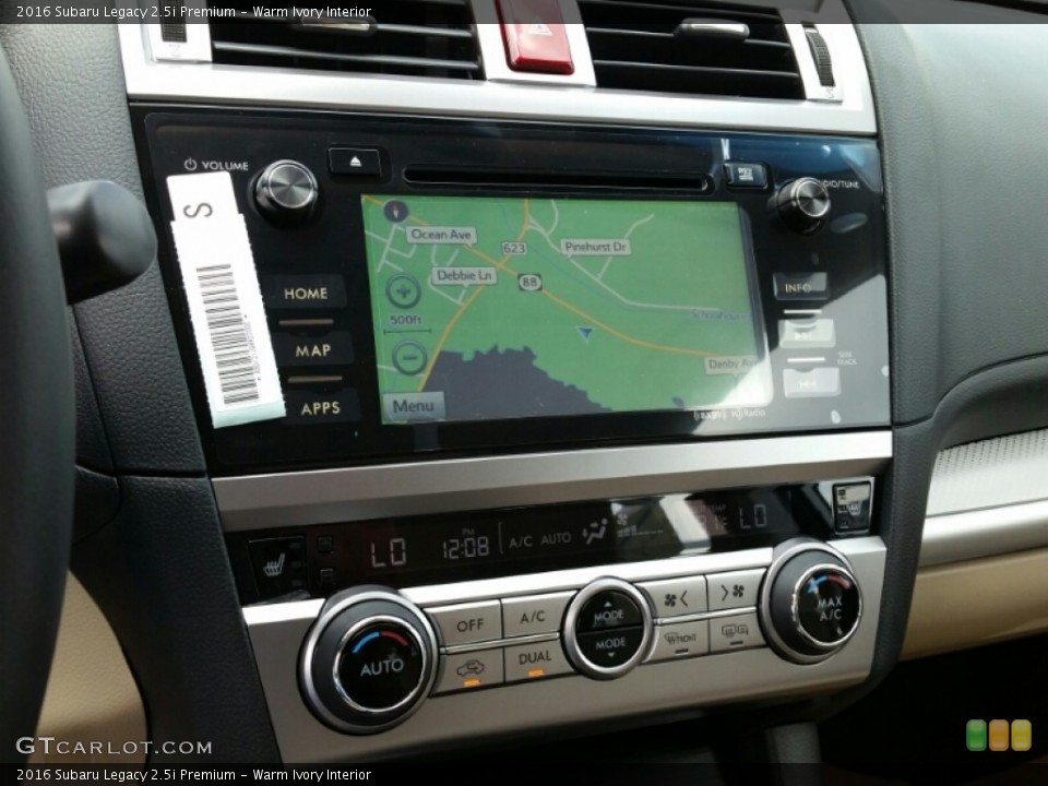 Warm Ivory Interior Navigation for the 2016 Subaru Legacy 2.5i Premium #106628758