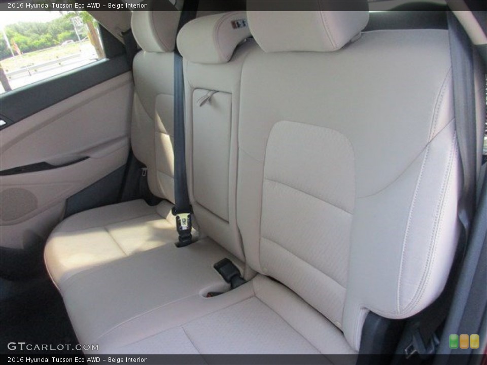 Beige Interior Rear Seat for the 2016 Hyundai Tucson Eco AWD #106630265