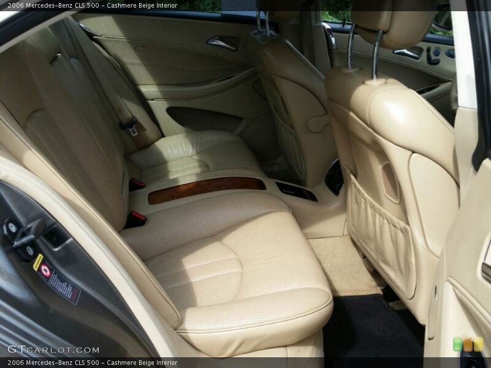 Cashmere Beige Interior Rear Seat for the 2006 Mercedes-Benz CLS 500 #106635616