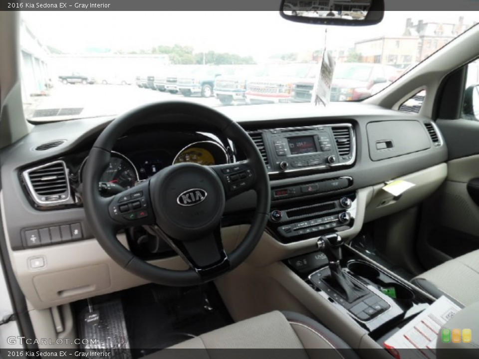 Gray Interior Prime Interior for the 2016 Kia Sedona EX #106638052