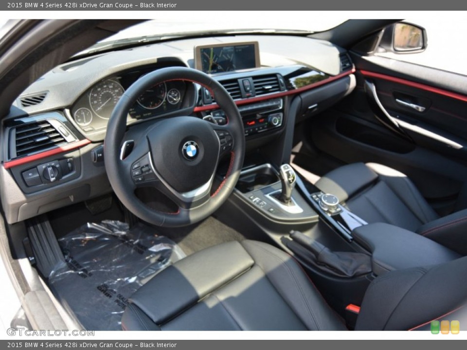 Black Interior Prime Interior for the 2015 BMW 4 Series 428i xDrive Gran Coupe #106639594