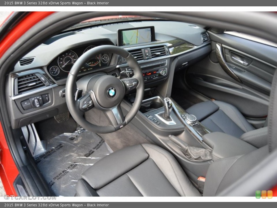 Black Interior Prime Interior for the 2015 BMW 3 Series 328d xDrive Sports Wagon #106640776