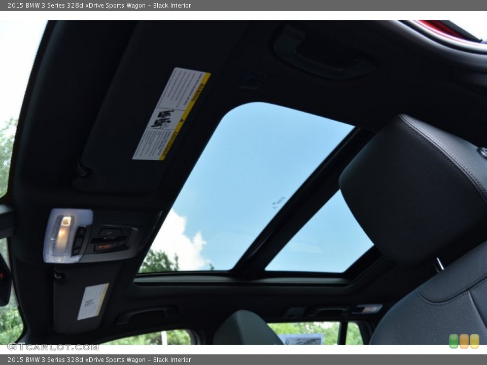 Black Interior Sunroof for the 2015 BMW 3 Series 328d xDrive Sports Wagon #106640851