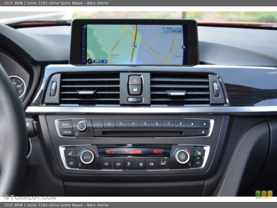 Black Interior Controls for the 2015 BMW 3 Series 328d xDrive Sports Wagon #106640884