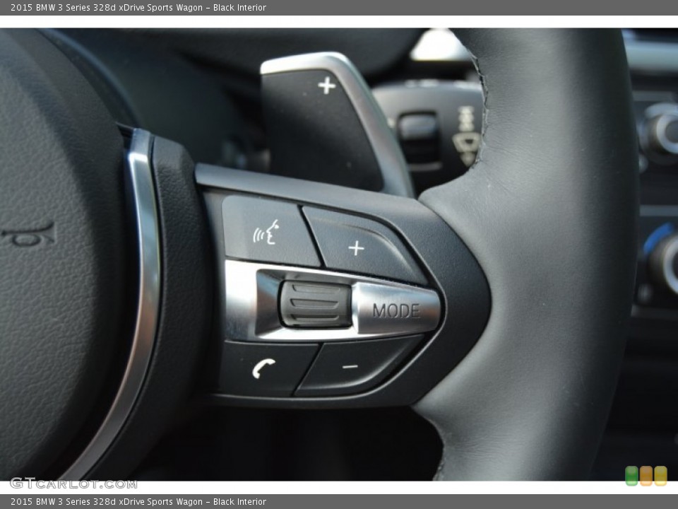 Black Interior Controls for the 2015 BMW 3 Series 328d xDrive Sports Wagon #106640950