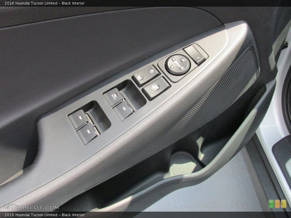 Black Interior Controls for the 2016 Hyundai Tucson Limited #106646491