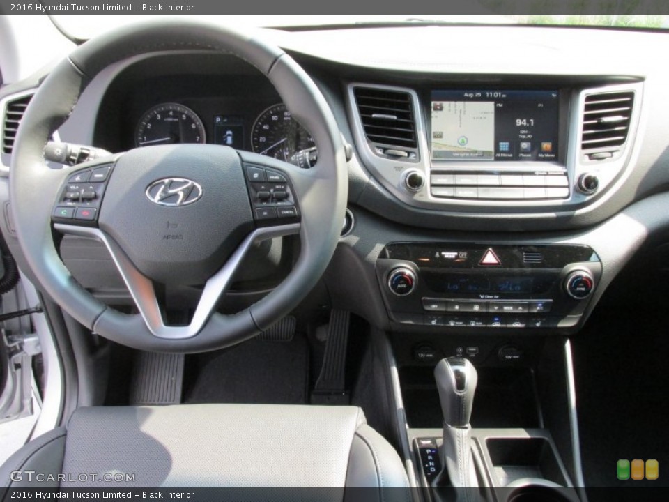 Black Interior Dashboard for the 2016 Hyundai Tucson Limited #106646548