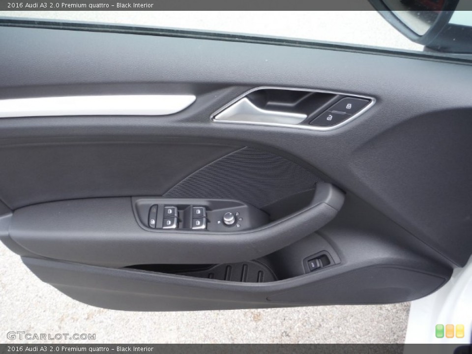 Black Interior Door Panel for the 2016 Audi A3 2.0 Premium quattro #106654925