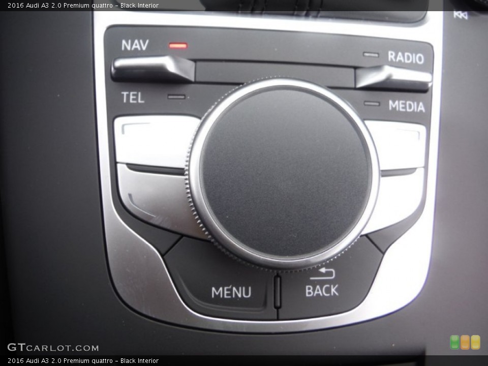 Black Interior Controls for the 2016 Audi A3 2.0 Premium quattro #106654979