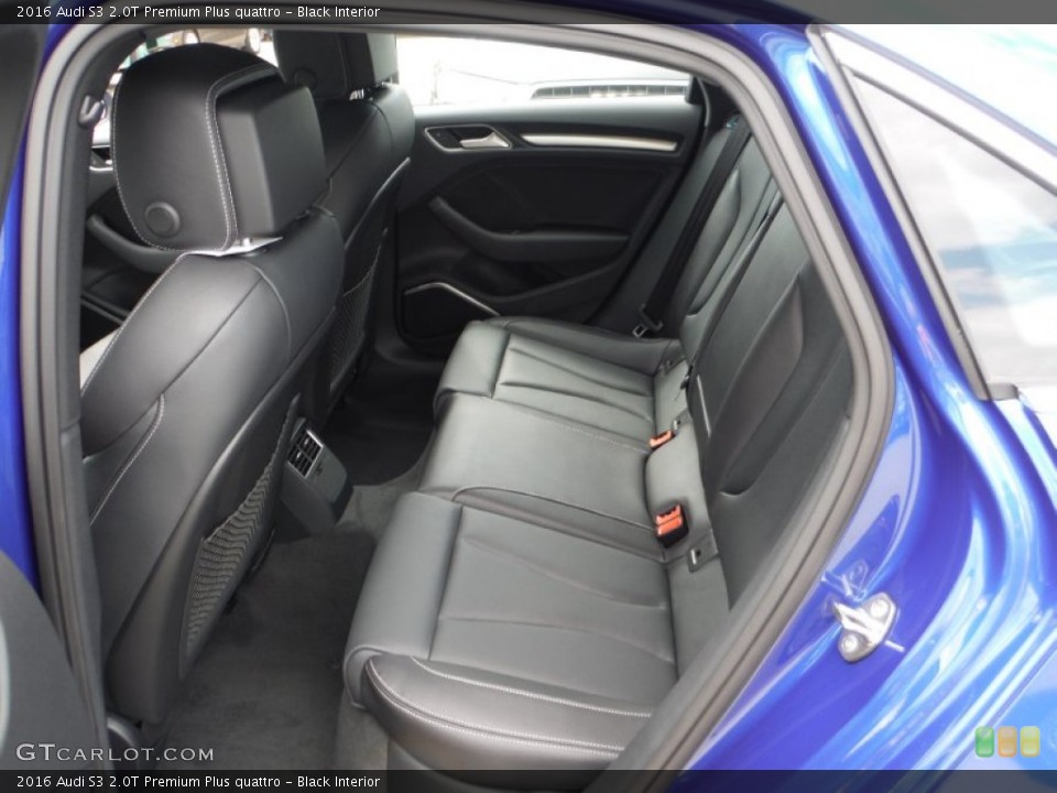 Black Interior Rear Seat for the 2016 Audi S3 2.0T Premium Plus quattro #106655970