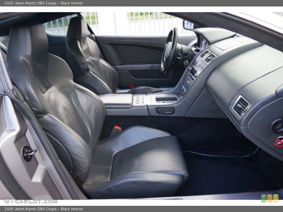 Black Interior Front Seat for the 2005 Aston Martin DB9 Coupe #106657001