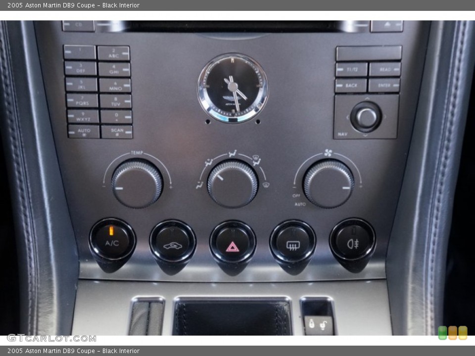 Black Interior Controls for the 2005 Aston Martin DB9 Coupe #106657316