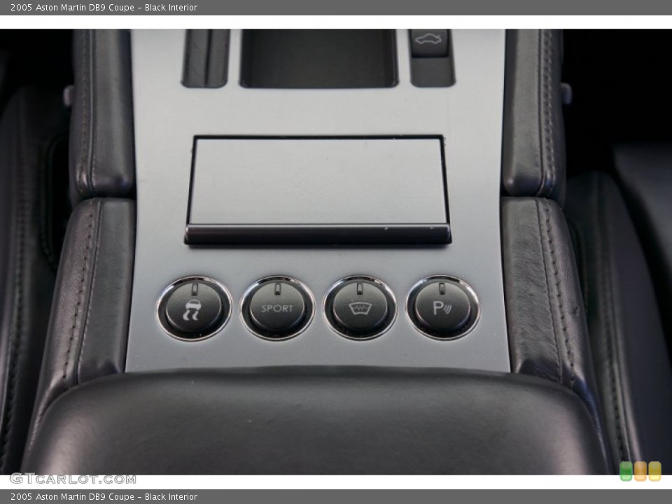 Black Interior Controls for the 2005 Aston Martin DB9 Coupe #106657348