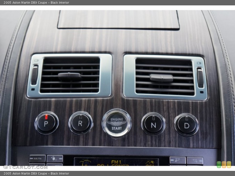 Black Interior Controls for the 2005 Aston Martin DB9 Coupe #106657361
