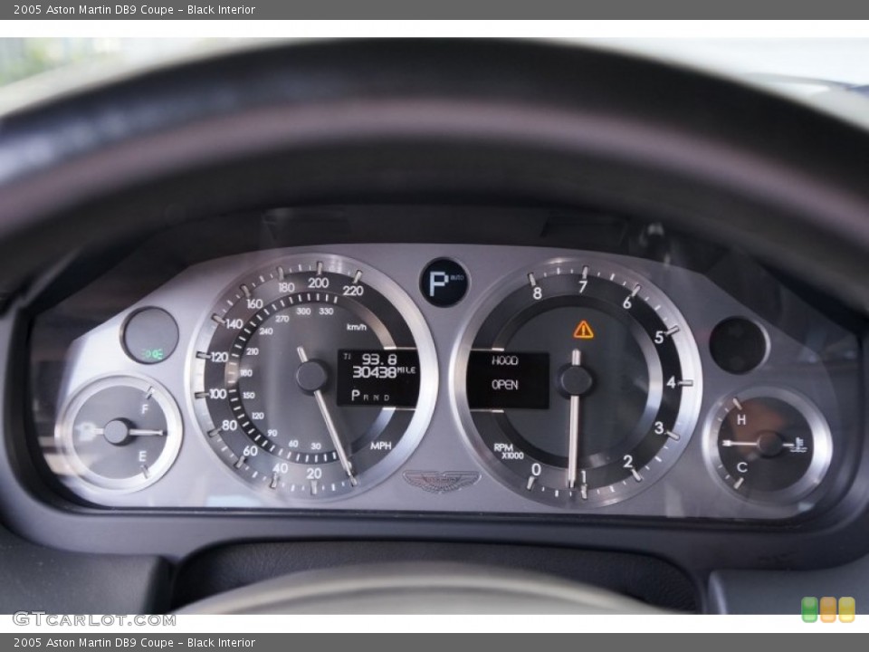 Black Interior Gauges for the 2005 Aston Martin DB9 Coupe #106657470