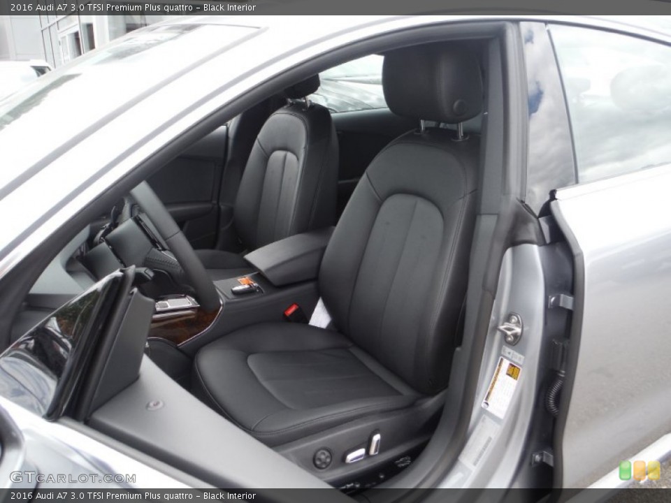 Black Interior Front Seat for the 2016 Audi A7 3.0 TFSI Premium Plus quattro #106659083