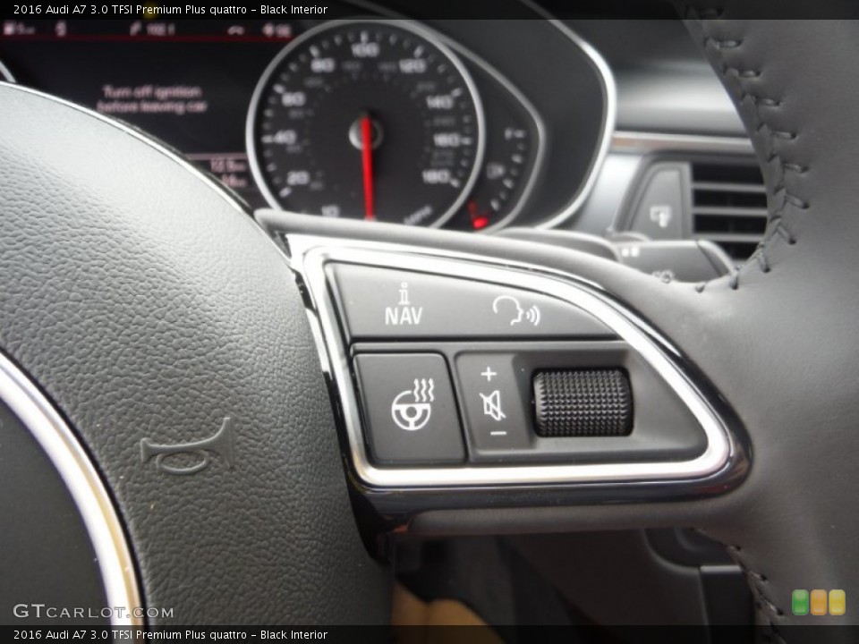 Black Interior Controls for the 2016 Audi A7 3.0 TFSI Premium Plus quattro #106659308