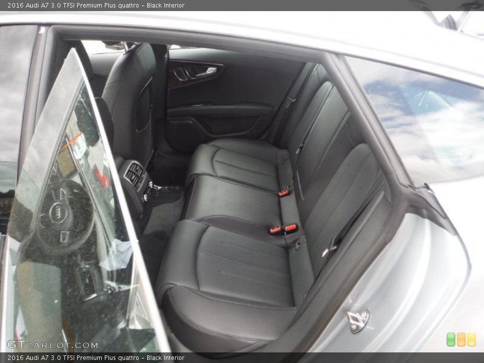 Black Interior Rear Seat for the 2016 Audi A7 3.0 TFSI Premium Plus quattro #106659368