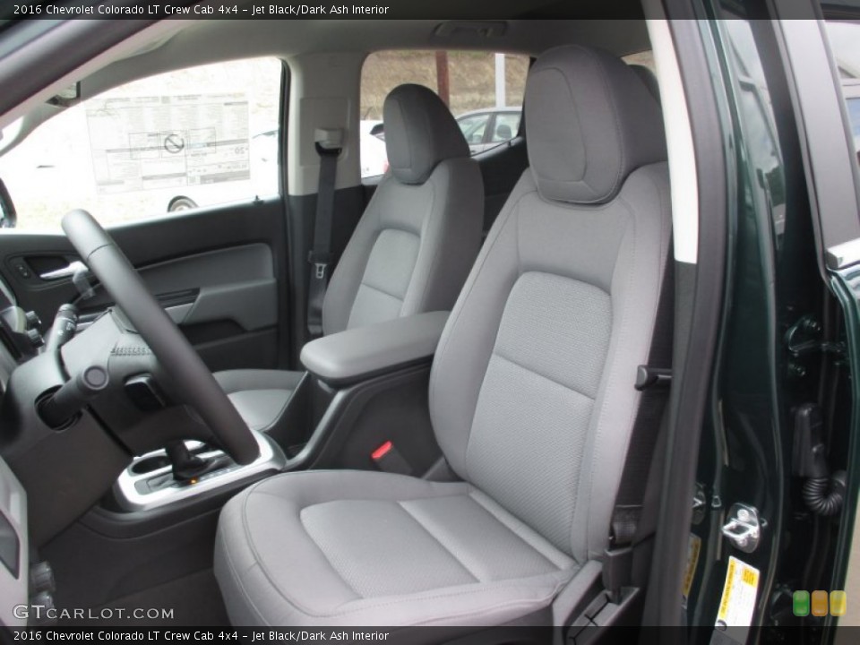 Jet Black/Dark Ash Interior Front Seat for the 2016 Chevrolet Colorado LT Crew Cab 4x4 #106660582