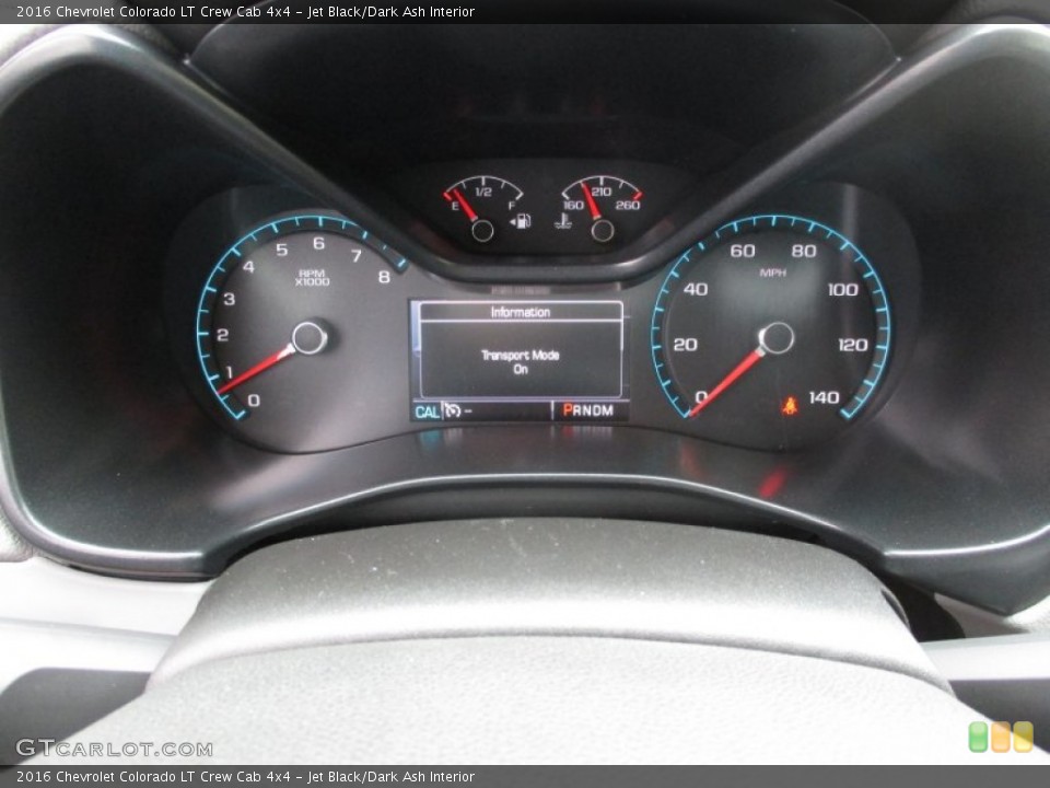 Jet Black/Dark Ash Interior Gauges for the 2016 Chevrolet Colorado LT Crew Cab 4x4 #106660853